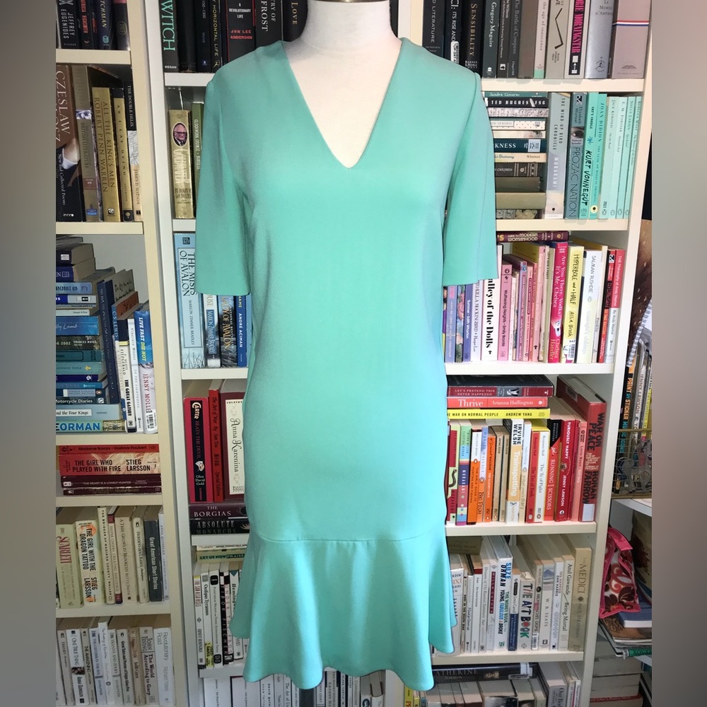 Stella McCartney Mint Green V-Neck Dress - Picture 5 of 16